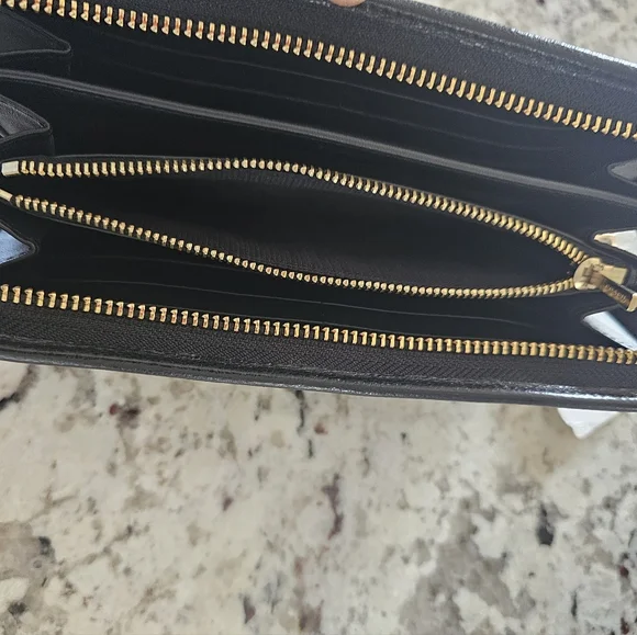 Coach Brown and Black Leopard Print Wallet - Picture 6 of 6